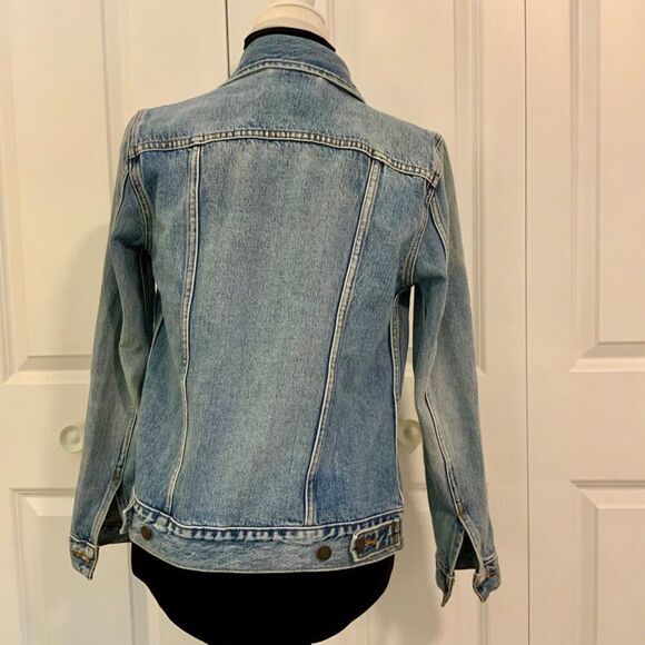 Levi’s Blue Light Wash Cotton Denim Jacket Small - Picture 5 of 11